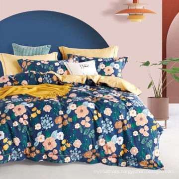 Accept custom print cotton soft duvet cover set